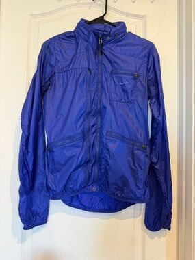 Nike Blue Packable Windbreaker Jacket with hood